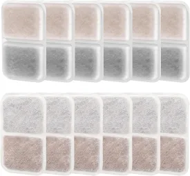 12 Pack airsift Litter Box Filters with Catit Airsift Jumbo/Regular/Smartsift Litter Box, Dual Action Filter to kepp Catit Litter Box Fresh SmellCat Litter Box Filters Pads Replacement