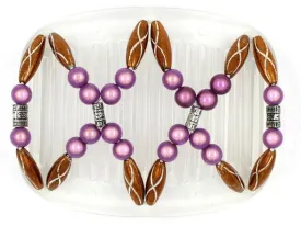 African Butterfly Hair Comb - Dalena Clear 08