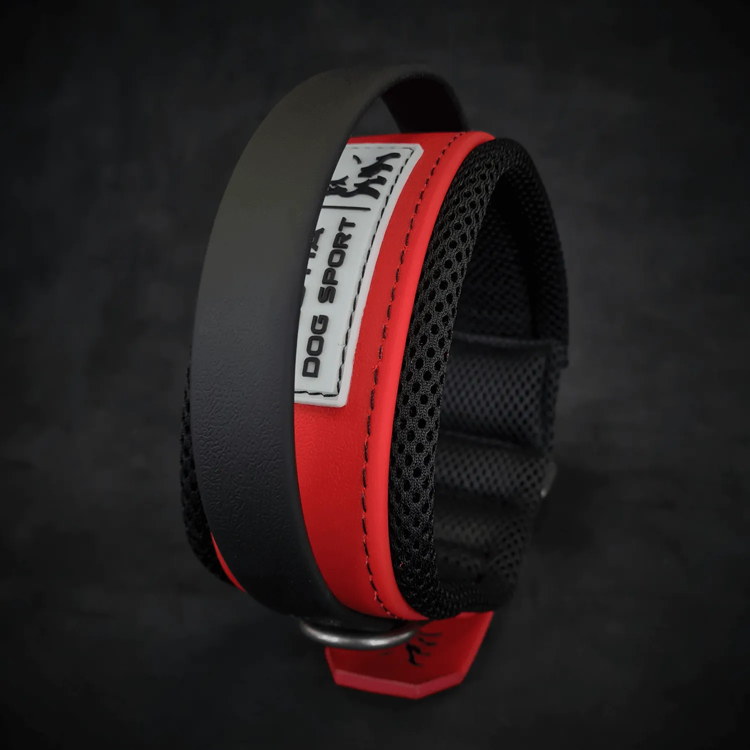 BESTIA DOG SPORT HANDLE COLLAR RED