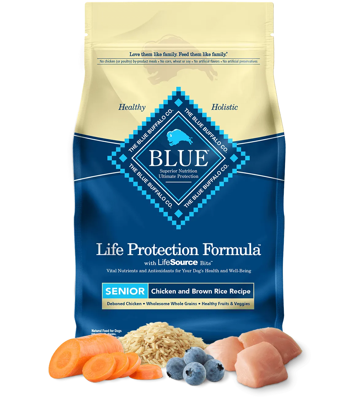 Blue Buffalo - Life Protection Senior Chicken & Brown Rice Dry Dog Food