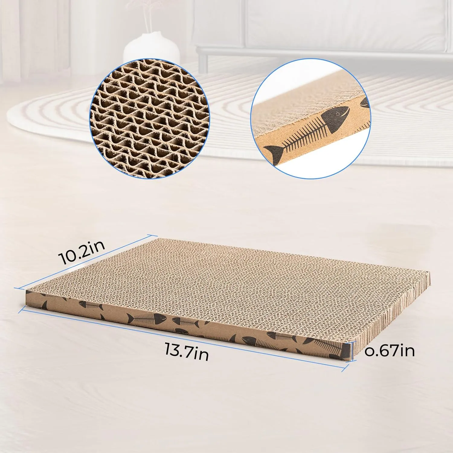 Cat Scratcher Cardboard Cat Scratching Board Cat Scratchers for Indoor Cats Cat Scratch pad Cat Scratching pad Cat Cardboard Scratcher (5pcs)