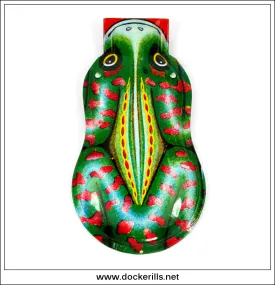 Clicker Toy (Frog). Vintage Novelty Tin Plate Toy. Japan.
