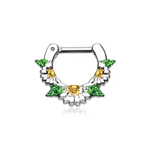Daisy Garden Icon Septum Clicker / Daith Clicker