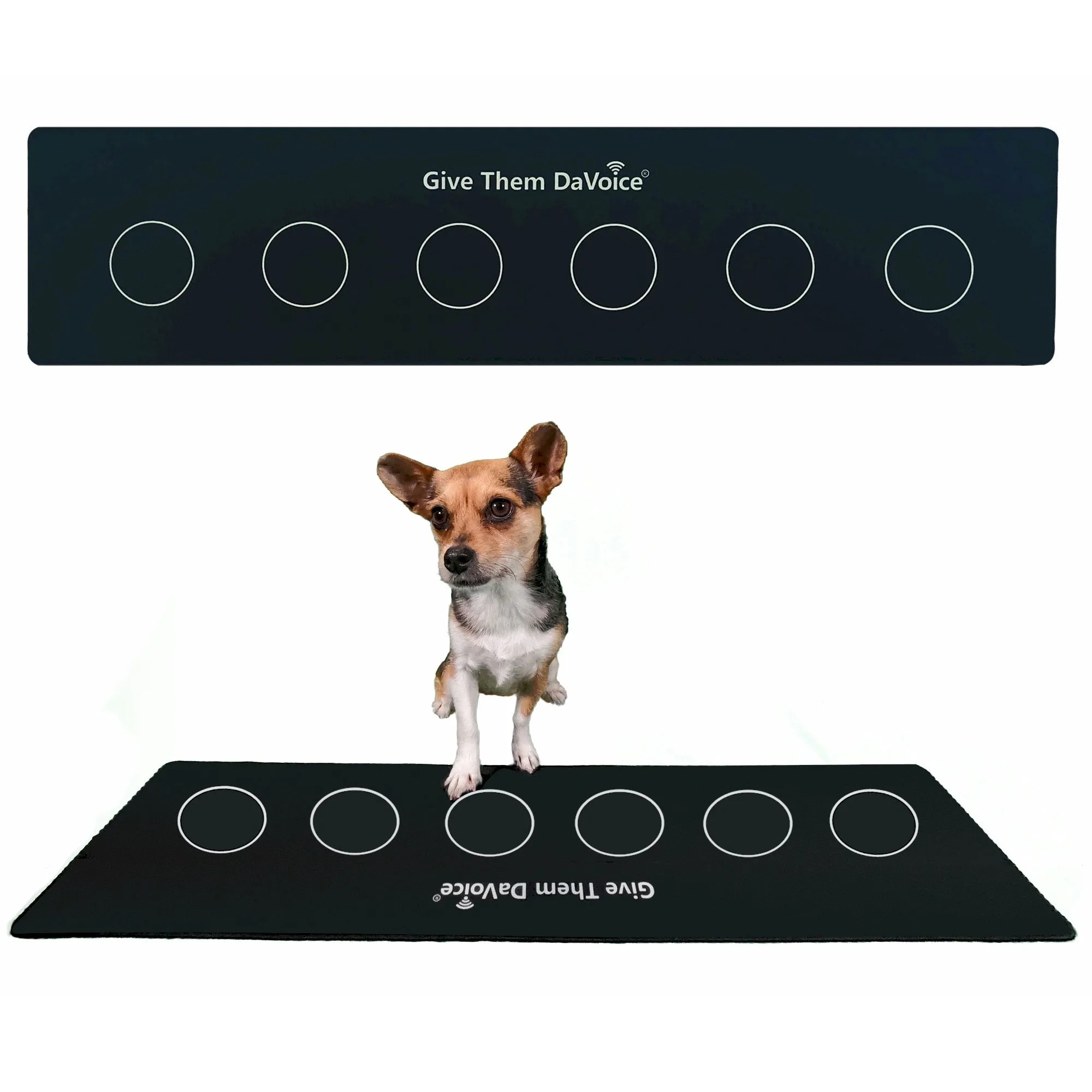 DaVoice Dog Button Mat (6 Button) Dog Buttons for Communication Board
