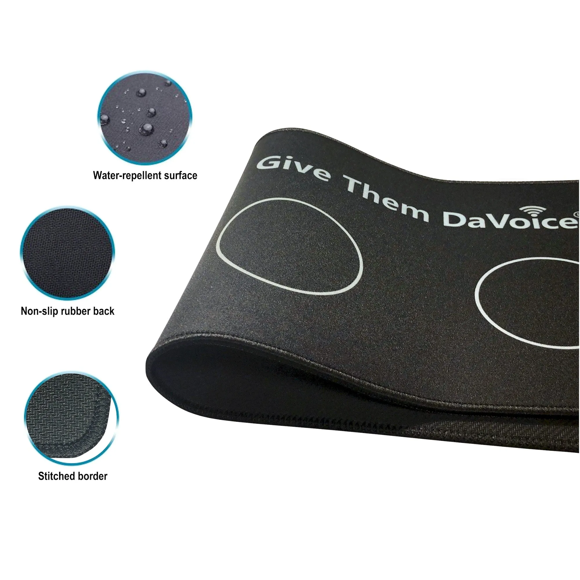 DaVoice Dog Button Mat (6 Button) Dog Buttons for Communication Board