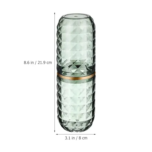 Didiseaon Travel Toothbrush Case with Cover, Portable Toothbrush Holder Cup Storage Container for Bathroom Trip School