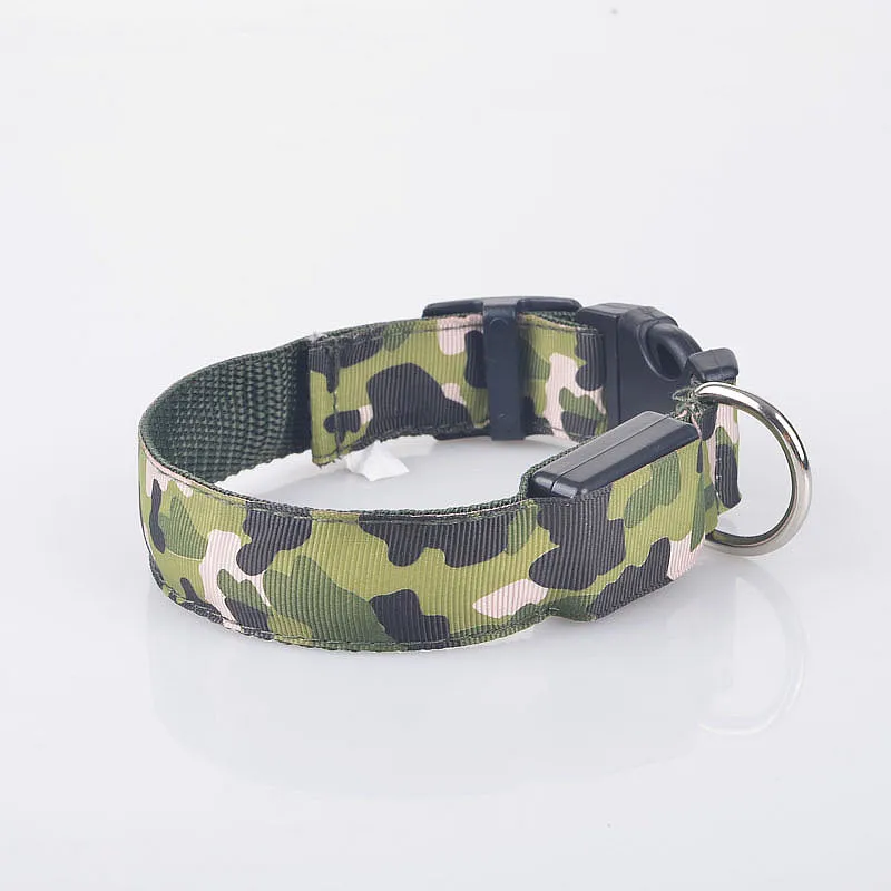 Dog LED Light Up Strap Collar USB Rechargeable