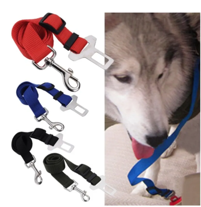Dog Pet Car Safety Seat Belt Harness Restraint Lead Adjustable