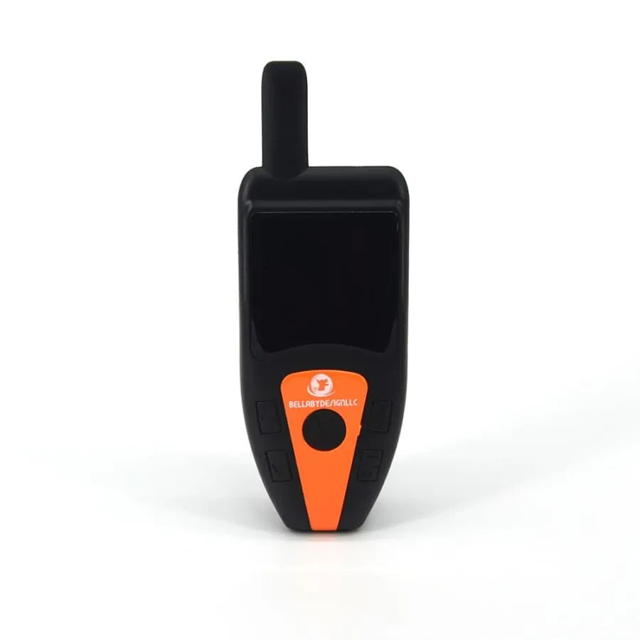 Dog Training Collar with remote Shock or No Shock color ORANGE