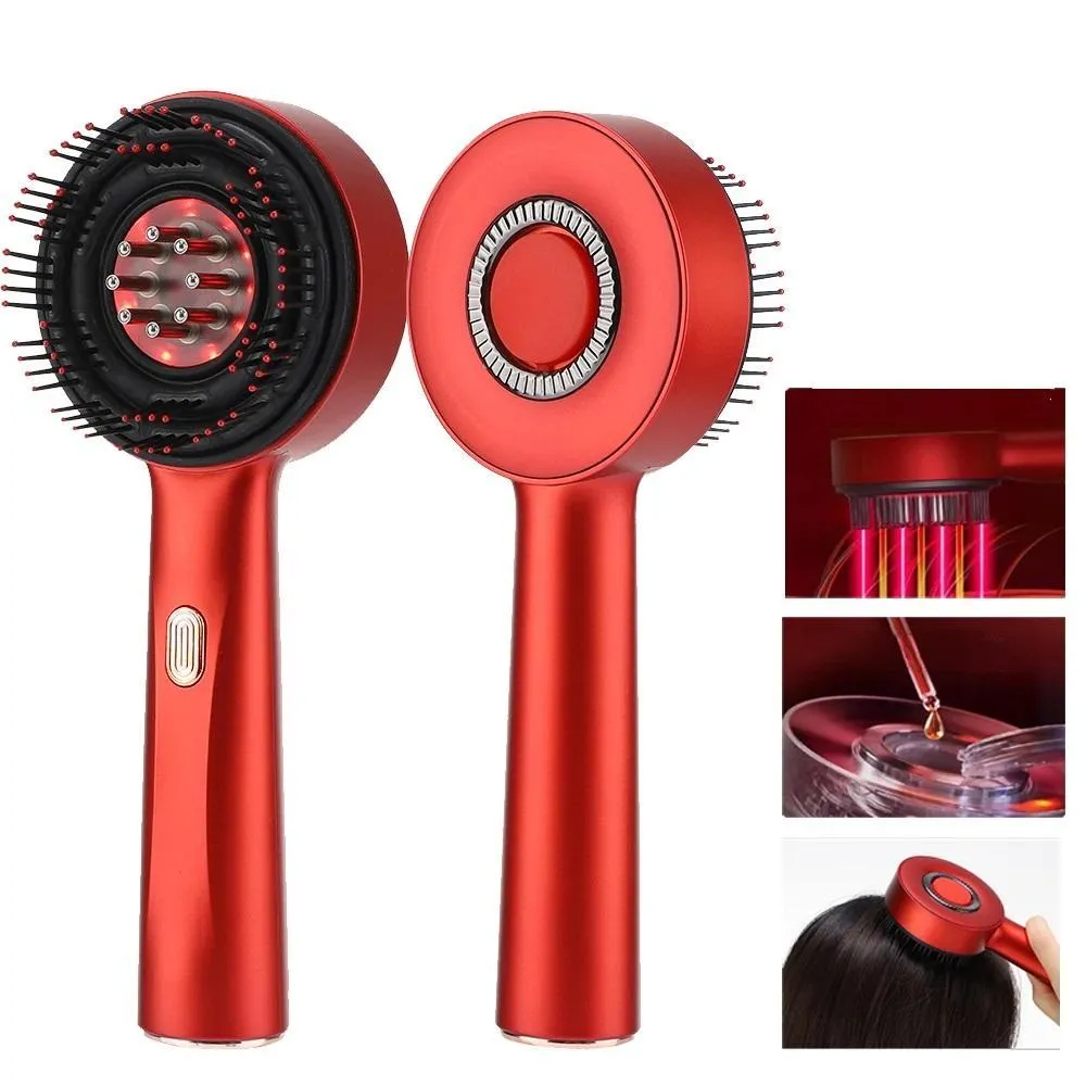 Electric Massage Laser Comb – 3-in-1  Comb with Portable Red Light Therapy with Essence Oil Applicator for Revitalized Hair Follicles and Luxurious Locks