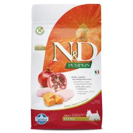 Farmina N&amp;D Pumpkin Chicken and Pomegranate, Dry Dog Food Adult Mini