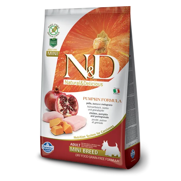 Farmina N&D Pumpkin Canine Chicken, Pumpkin, Pomegranate Adult Mini Dry Food