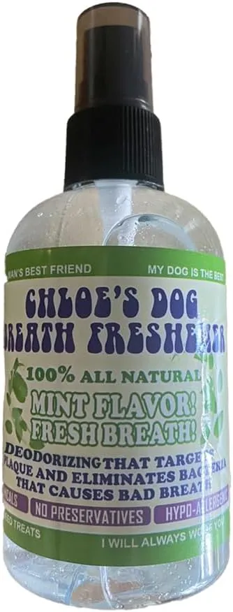 Green Piece Chloe Breath Freshener and Deodorizer for Dogs - 100% Natural - Mint Flavor