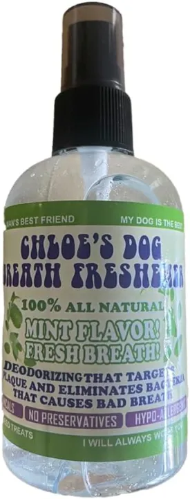 Green Piece Chloe Breath Freshener and Deodorizer for Dogs - 100% Natural - Mint Flavor
