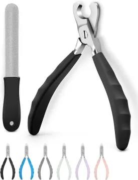 Heavy Duty Dog Nail Clippers -Cuts Thick Nails Like ButterUpgraded Large Opening Professional Toenail Trimmer Razor Sharp Blade for Medium to Giant Breed (Black)