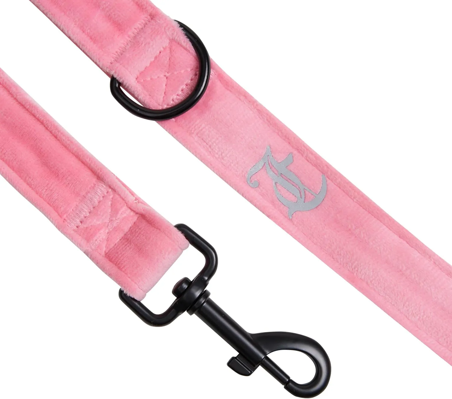 Juicy Couture Bling Velour Pet Harness and Leash Set - Pink - Extra Small - Pet Harness and Leash Combo for Dogs and Cats