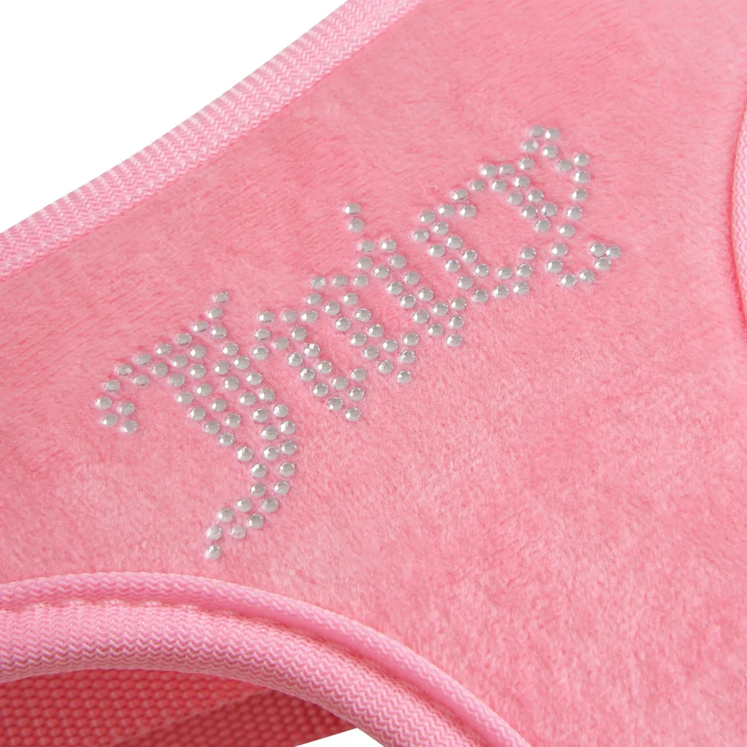 Juicy Couture Bling Velour Pet Harness and Leash Set - Pink - Extra Small - Pet Harness and Leash Combo for Dogs and Cats