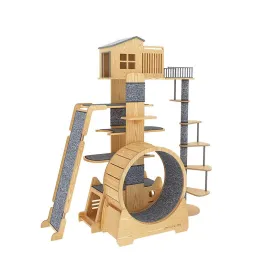 Luxury Cat Villa with Cat Treadmill