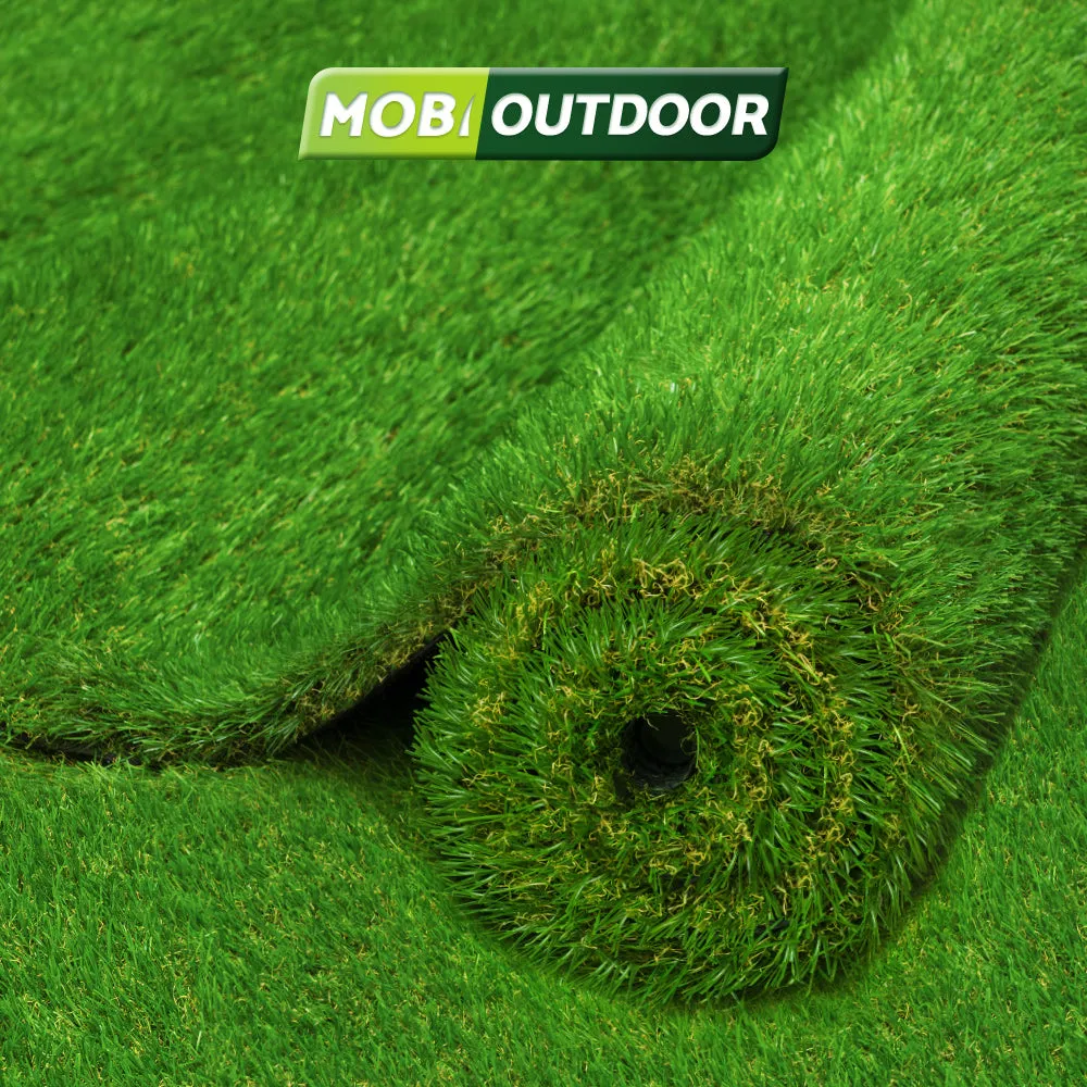 MOBI OUTDOOR Artificial Grass Synthetic Fake Lawn 2mx5m Turf Plastic Plant 30mm