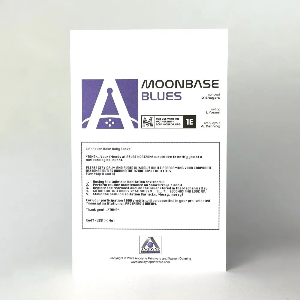 Moonbase Blues 1E   PDF