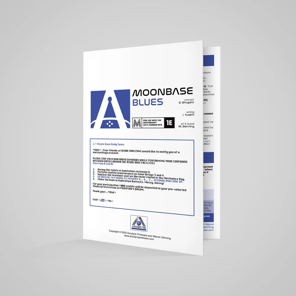 Moonbase Blues 1E   PDF