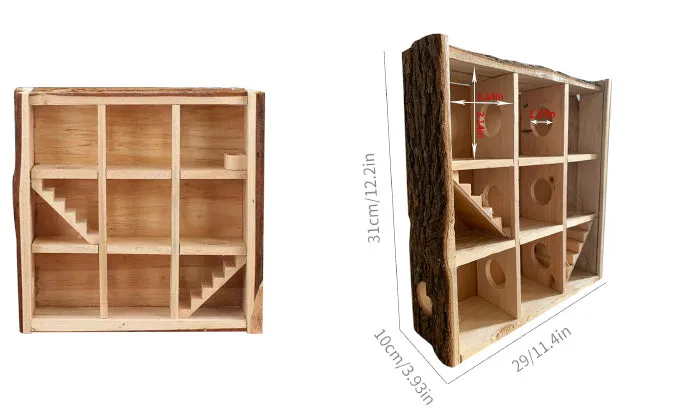 Natural Wooden Hamster Maze Playground