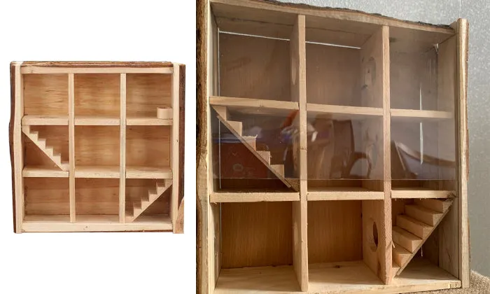 Natural Wooden Hamster Maze Playground