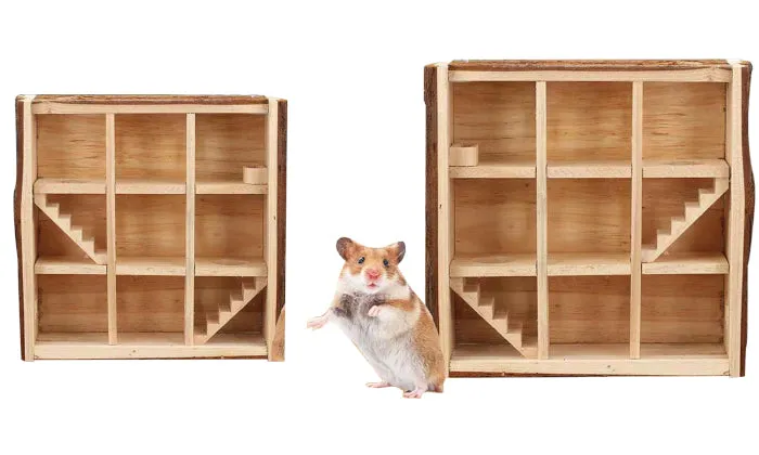 Natural Wooden Hamster Maze Playground