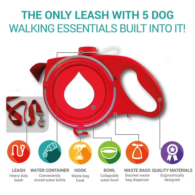 Pat and Pet Emporium | Pet Leashes | Pet Leash and Drink Bowl