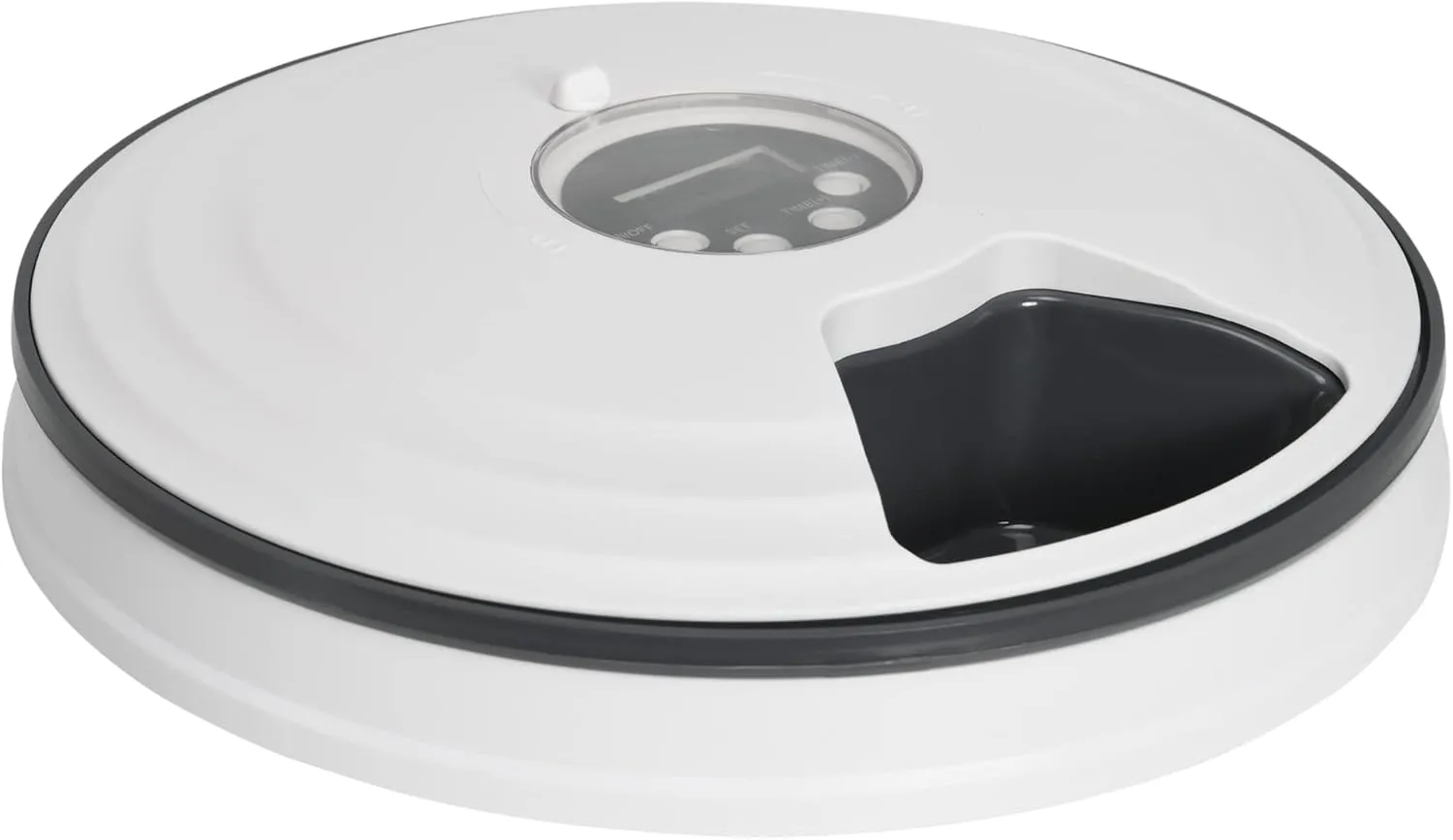 PawHut Automatic Pet Feeder for Cats Dogs with Digital LED Display Timer, 6 Meal Trays for Wet or Dry Food Dispenser