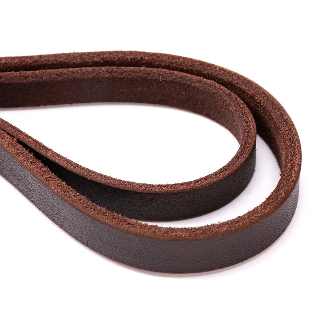PAWS ASIA Manufacturers Brown Luxury Pure Leather Heavy Duty Dog Leash For Large Dog