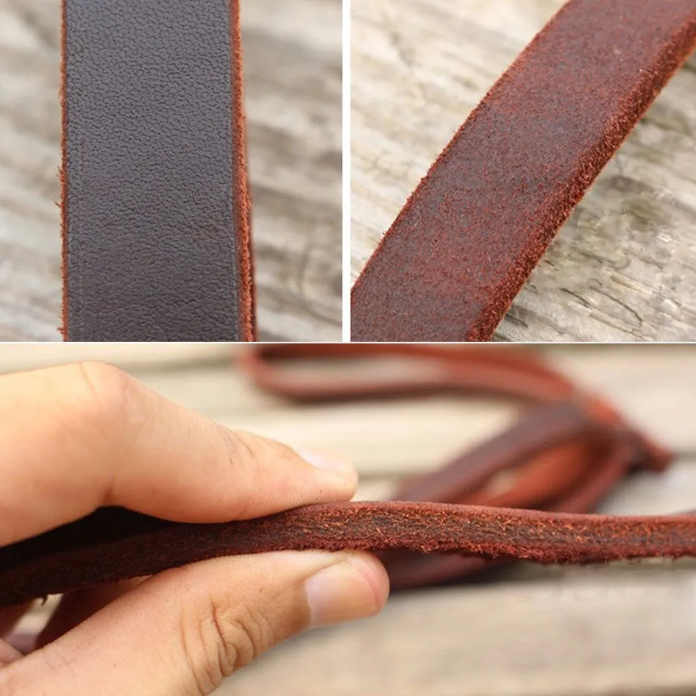 PAWS ASIA Manufacturers Brown Luxury Pure Leather Heavy Duty Dog Leash For Large Dog