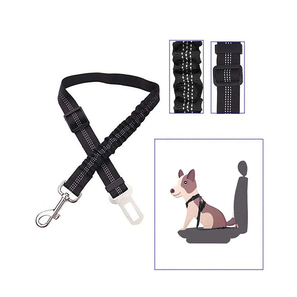 PAWS ASIA Manufacturers Quality Reflectively Nylon Stretchy Retractable Car Dog Leash Rope