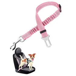 PAWS ASIA Manufacturers Quality Reflectively Nylon Stretchy Retractable Car Dog Leash Rope