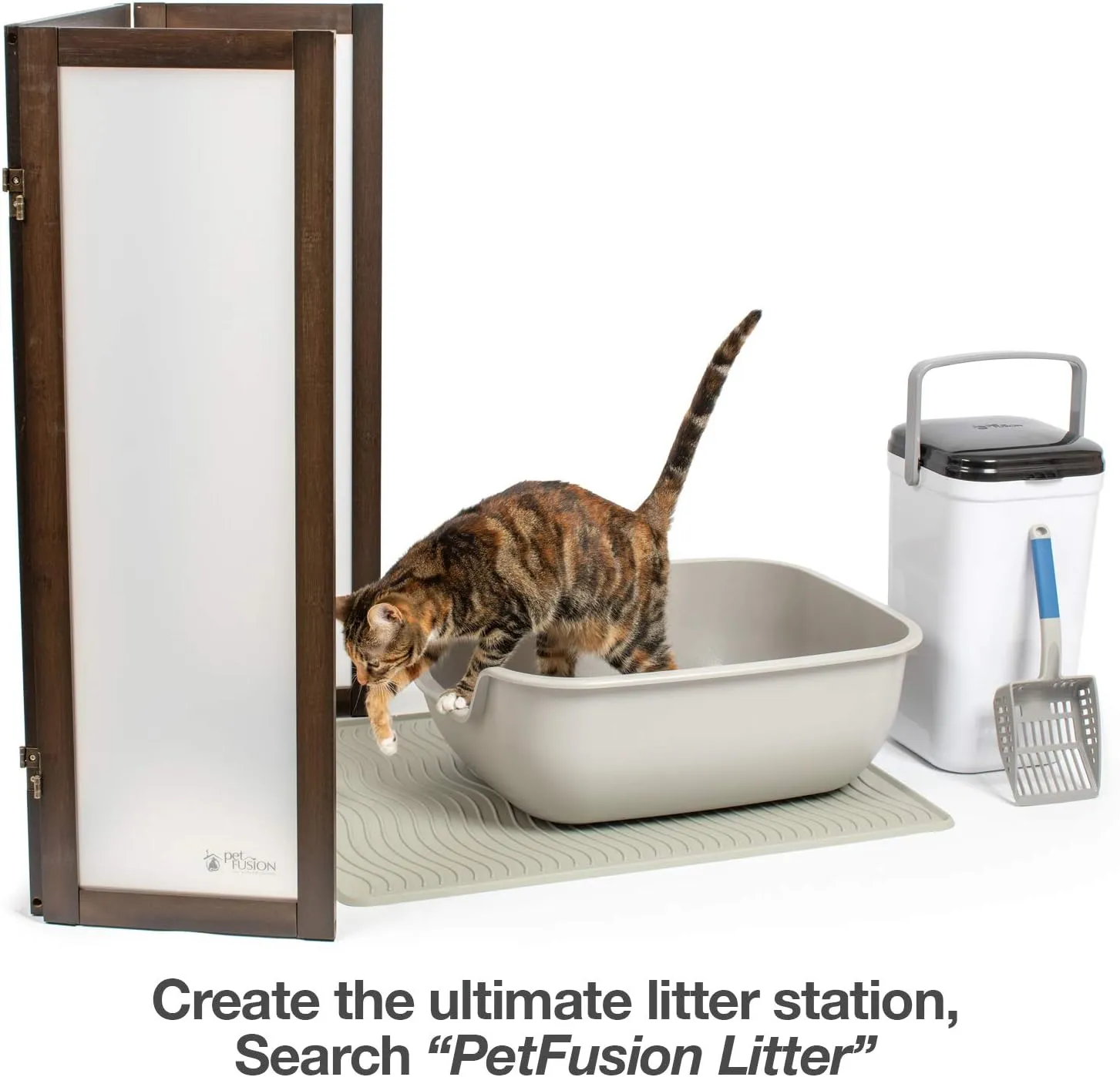 PetFusion Cat Litter Box Large (The BetterBox - Set of 2). Non-Stick Coating for Easier Cleaning and Superior Hygiene. Made of Stronger ABS Plastic