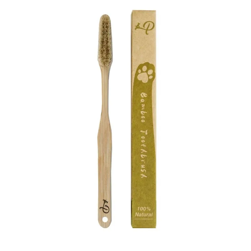 Petique, Eco-Friendly Bamboo Dog Toothbrush
