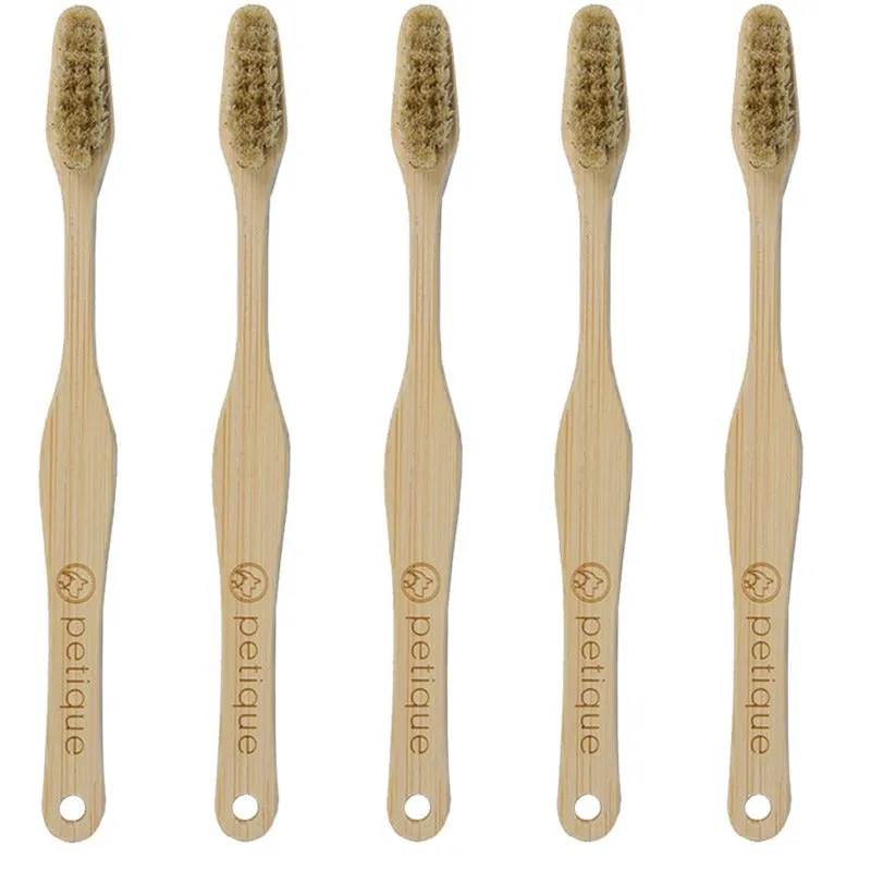 Petique, Eco-Friendly Bamboo Dog Toothbrush