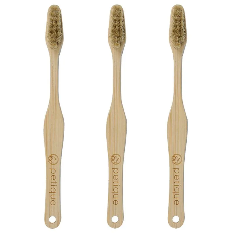 Petique, Eco-Friendly Bamboo Dog Toothbrush