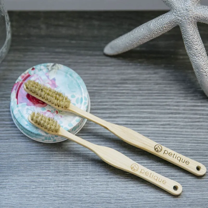 Petique, Eco-Friendly Bamboo Dog Toothbrush