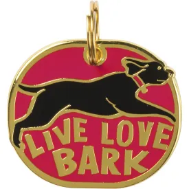 Primitives By Kathy Live Love Bark Collar Charm