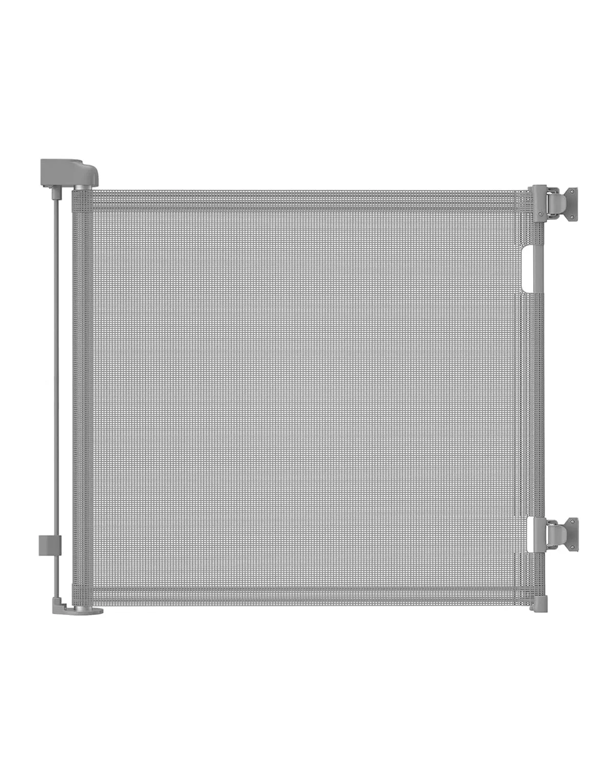 Retractable Baby Gate,Mesh Baby Gate or Mesh Dog Gate,33" Tall,Extends up to 55" Wide,Child Safety Gate for Doorways, Stairs, Hallways, Indoor/OutdoorGrey,33"x55"