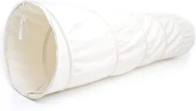 River & Aria Co Baby Play Tunnel - 6ft Indoor & Outdoor Pop Up Play Tunnel for Toddlers 2-6 - Interactive Hide-and-Seek Crawling Tunnels for Children (Ivory Tunnel)