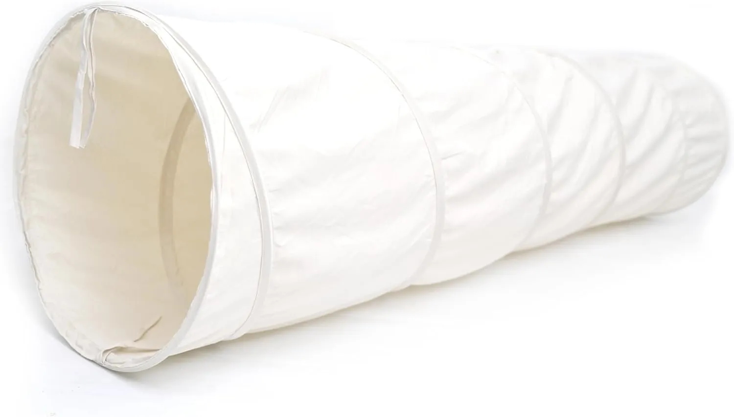 River & Aria Co Baby Play Tunnel - 6ft Indoor & Outdoor Pop Up Play Tunnel for Toddlers 2-6 - Interactive Hide-and-Seek Crawling Tunnels for Children (Ivory Tunnel)