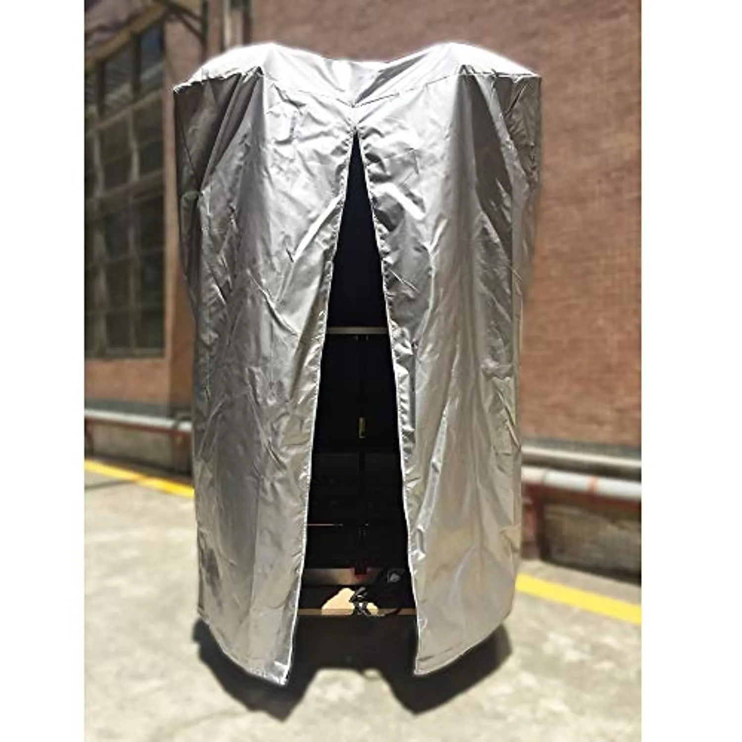 RIYIFER Folding Treadmill Cover, Oxford Cloth Material Running Machine Protective Cover Waterproof Dustproof Cover for Indoor Or Outdoor Use,Gray,S