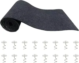 Self-Adhesive Cat Scratching Pad for Furniture Protection - 78.7"x15.8" Sofa, Wall & Floors Protector | Dark Gray Scratch Guard, Cut-to-Fit Design | Durable Anti-Scratch Material