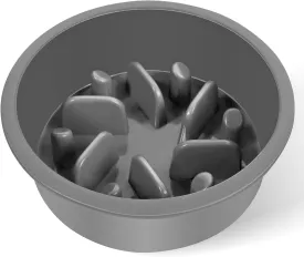 Slow Feeder Dog Bowls, Puzzle Food Bowl to Slow Down Eating, Fits into Elevated Pet Feeders, Interactive Feeding Dish for Small Medium Large Dogs