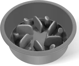Slow Feeder Dog Bowls, Puzzle Food Bowl to Slow Down Eating, Fits into Elevated Pet Feeders, Interactive Feeding Dish for Small Medium Large Dogs