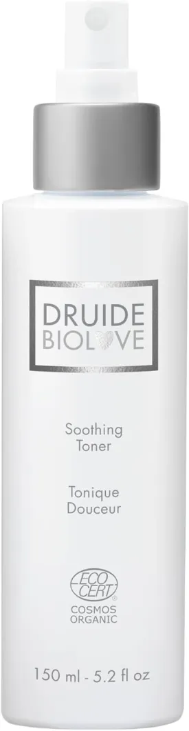 Soothing Face Toner Spray - Druide Calming and Hydrating Toner for Face, Alcohol-Free Toning Mist, Moisturizing Spray to Tone and Brighten Dry Skin, 150ml