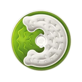 The Source-sage Club Dog Slow Feeder Puzzle Bowl Lite Green