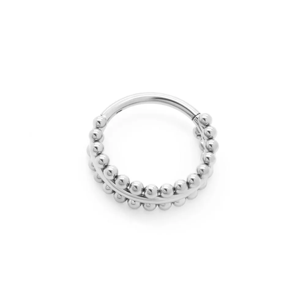 Tilum 16g Beaded Channel Titanium Clicker - Price Per 1